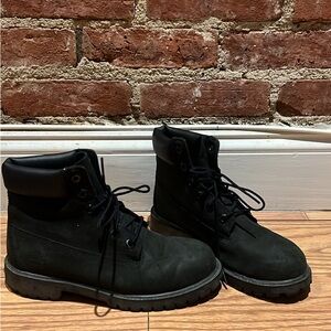 Black Timberland boots